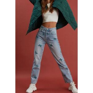 NEW Pacsun Butterfly Dad Jeans size 27 5 button fly